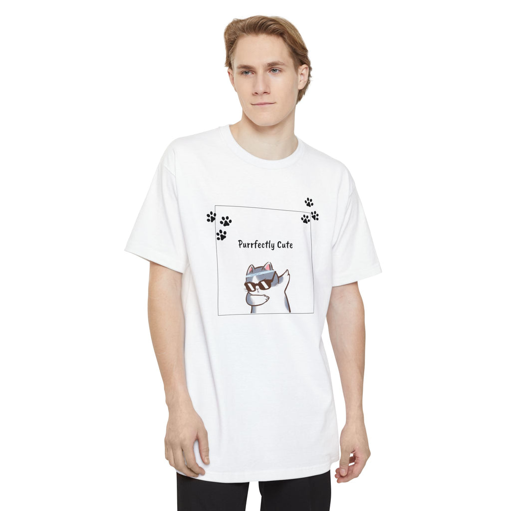 Purrfectly Cute Cat Graphic T-Shirt